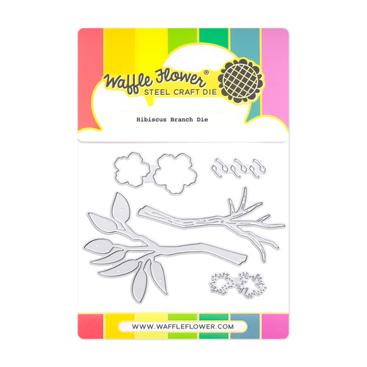 Waffle Flower - Hibiscus Branch Die Set