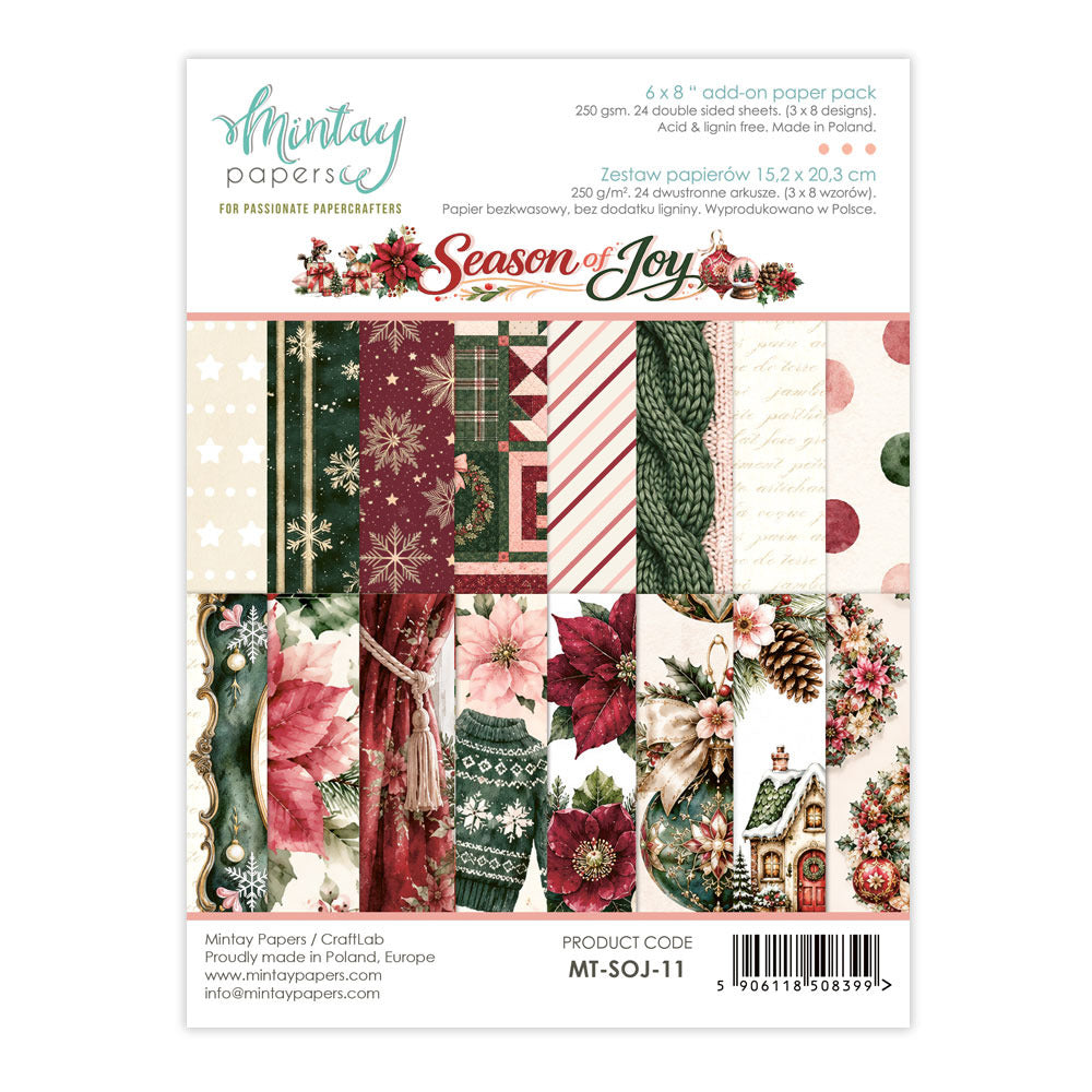 Mintay - Season of Joy - 6x8 Add-on Paper Pad