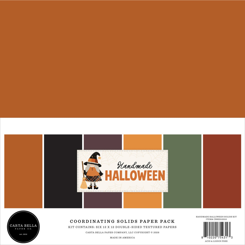Carta Bella - Handmade Halloween - Solids Paper Pack