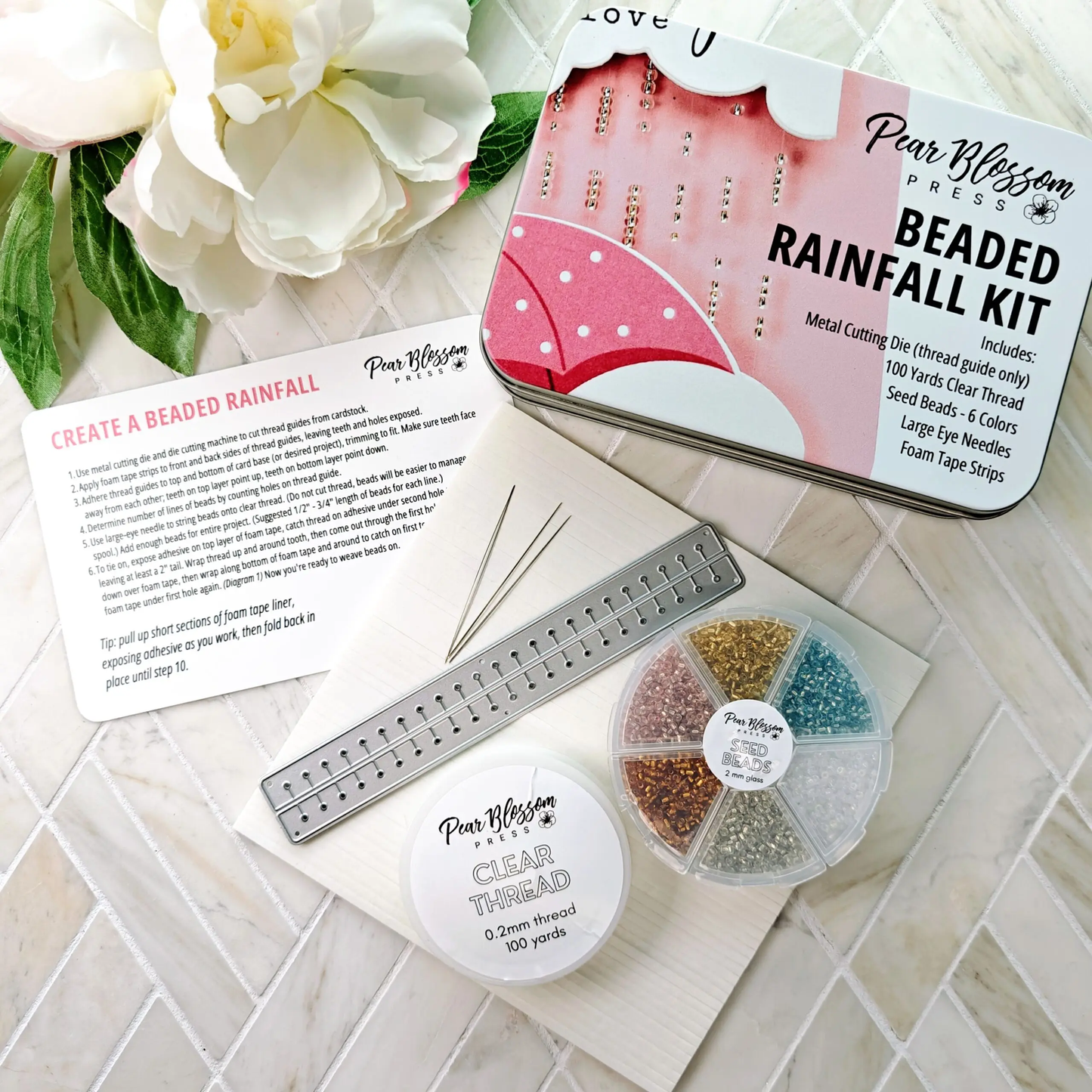 Pear Blossom - Beaded Rainfall Kit