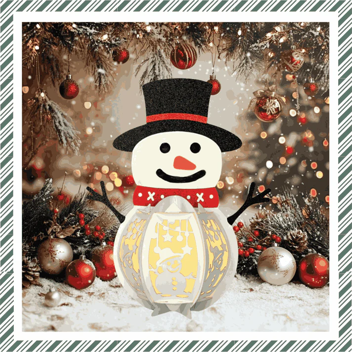 CrafTreat - DIY Paper Lantern - Snowman