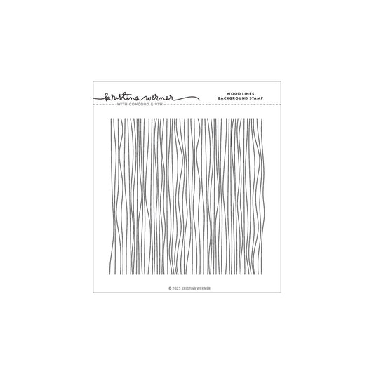 Concord & 9th - Wood Lines Background Stamp by Kristina Werner