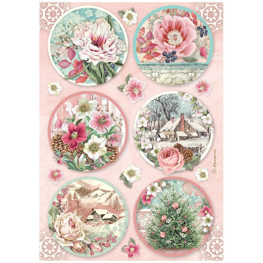 Stamperia - Winter Magic - Rounds Rice Paper