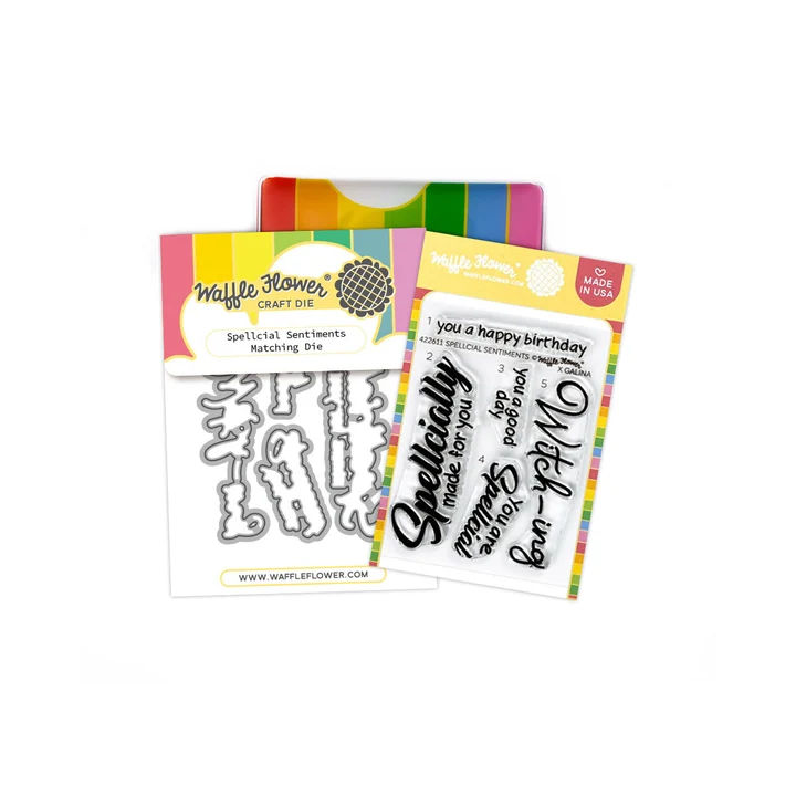 Waffle Flower - Spellcial Sentiments Stamp & Die Bundle