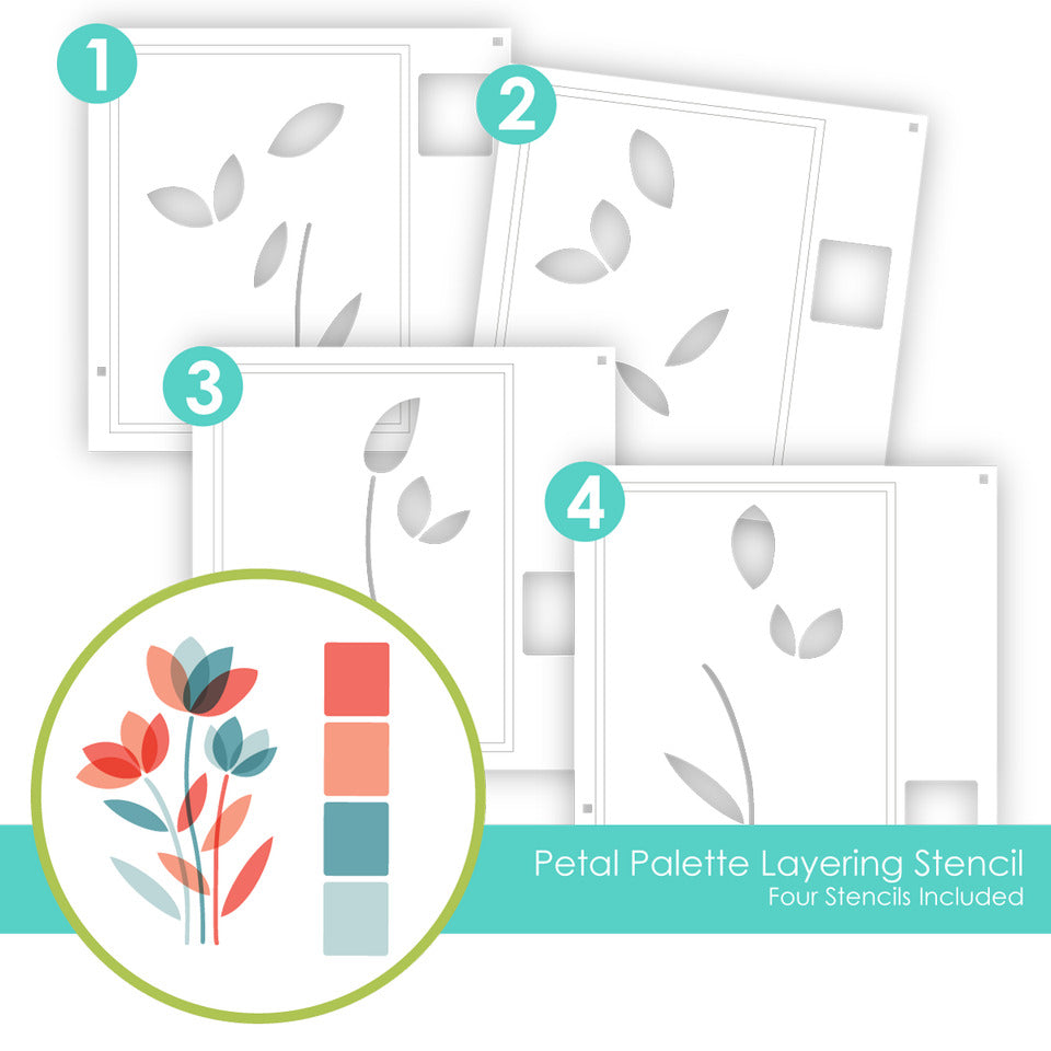 Tailored Expressions - Petal Palette Foil It & Stencil Bundle