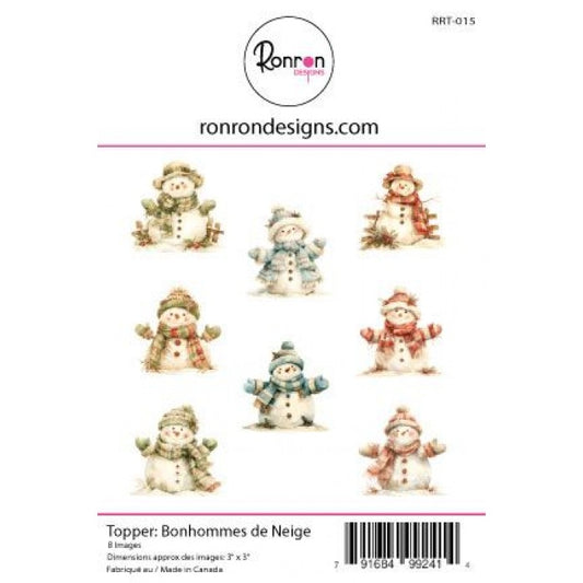 RonRon Designs - Toppers - Snowmen