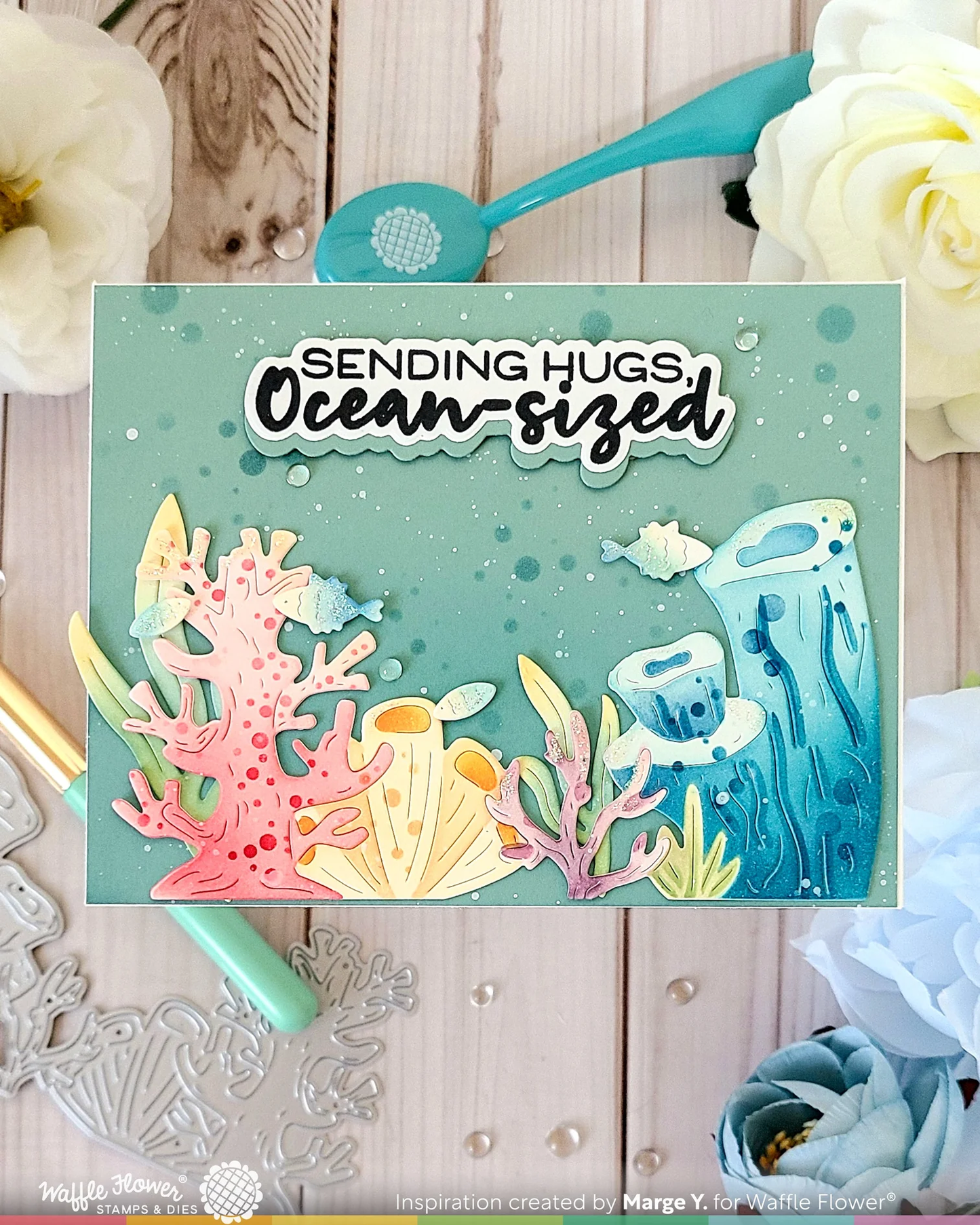 Waffle Flower - Happy Bubbles Stencil Set