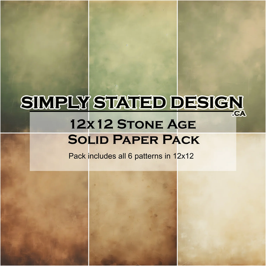 Simply Stated - Stone Age - Solid Paper Pack