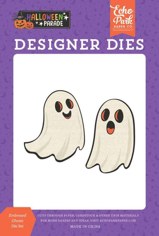 Echo Park - Halloween Parade - Embossed Ghosts Die Set