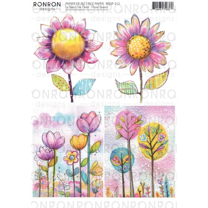 RonRon Designs - Rice Paper - Flower Season