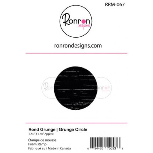 RonRon Designs - Foam Stamp - Grunge Circle