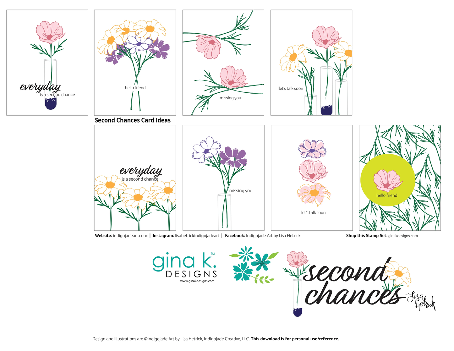 Gina K. - Second Chances Stamp & Die Bundle