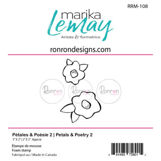 RonRon Designs - Foam Stamp - Petal & Poetry 2