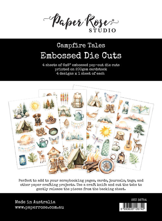 Paper Rose - Campfire Tales - Embossed Die Cuts