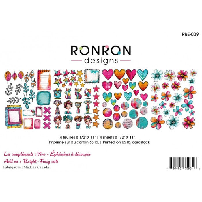 RonRon Designs - Die Cuts Fussy Cutting - Brights