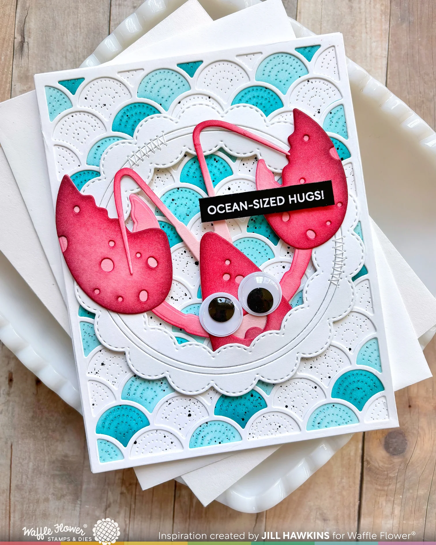 Waffle Flower - Happy Lobster Die Set