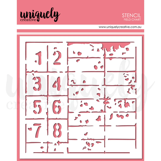 Uniquely Creative - Field Notes - Field Chart Stencil