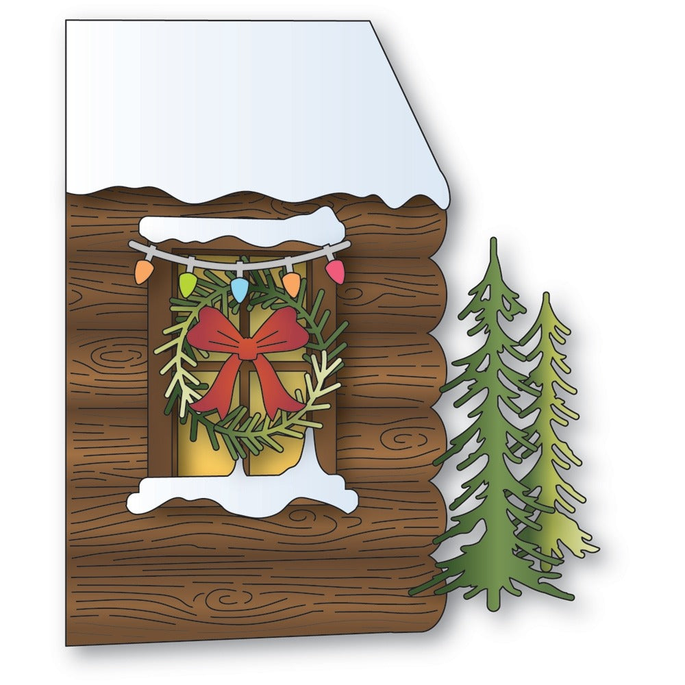 Memory Box - Log Cabin Scene Die Set