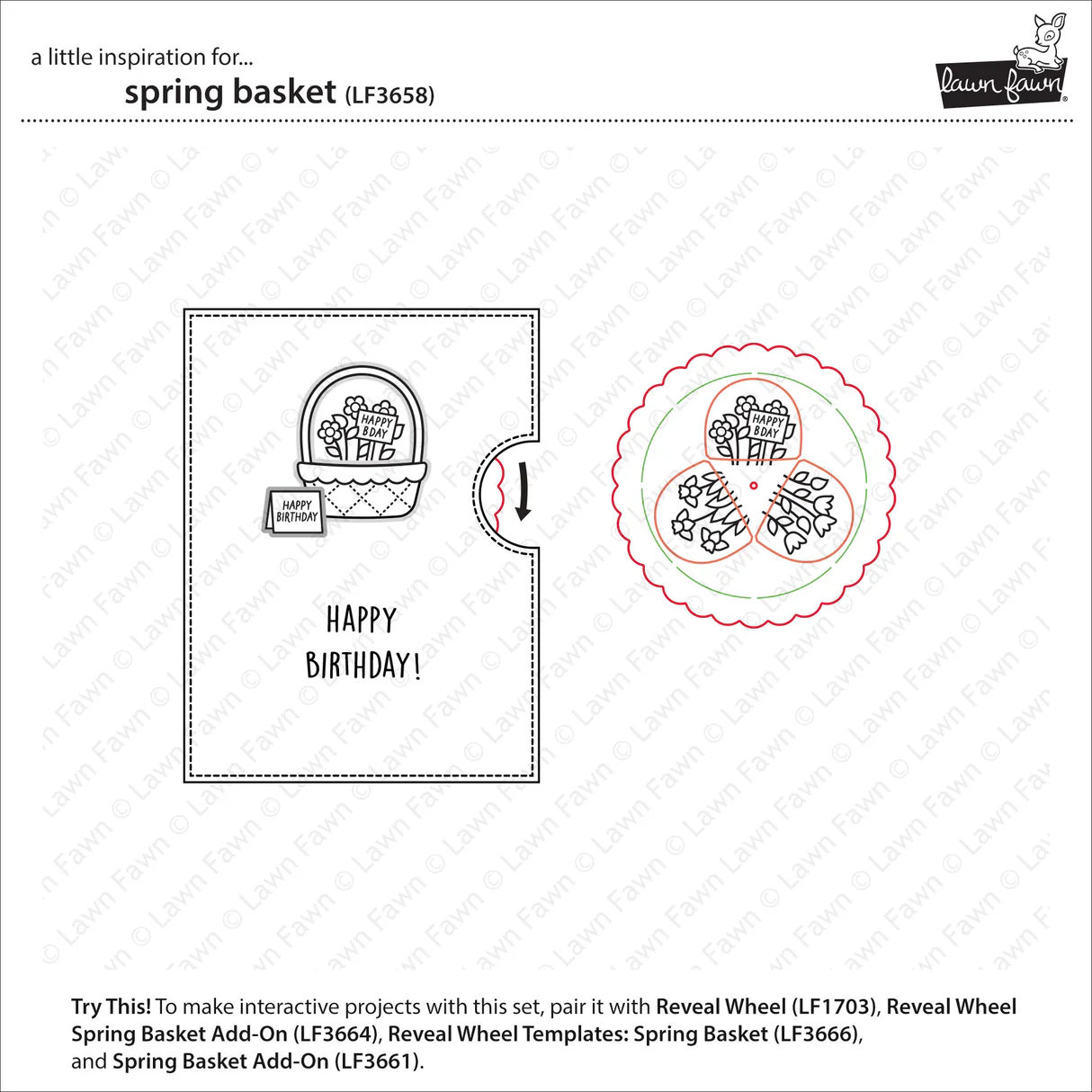 Lawn Fawn - Spring Basket Stamp & Die Bundle