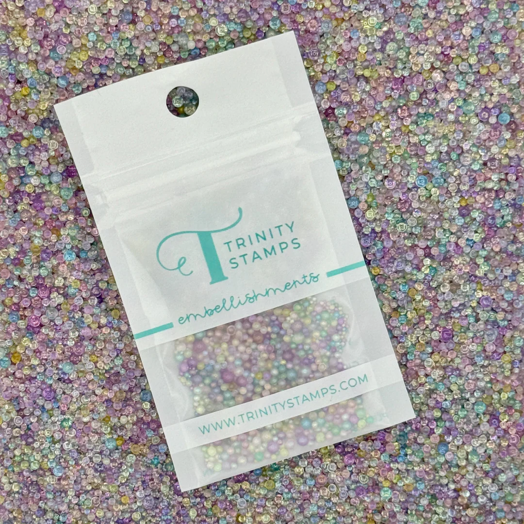 Trinity Stamps - Shaker Pop Embellishment - Transparent Pastel