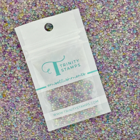 Trinity Stamps - Shaker Pop Embellishment - Transparent Pastel