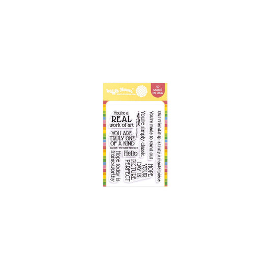 Waffle Flower - Picture Perfect Sentiments Stamp Set