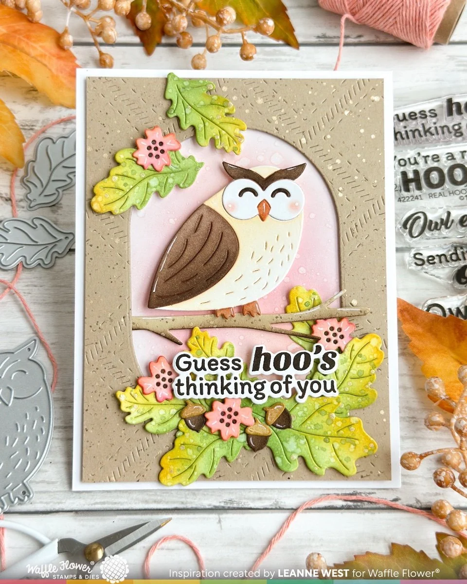 Waffle Flower - Real Hoot Sentiments Stamp & Die Bundle