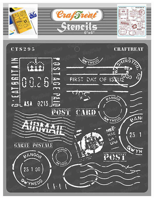 CrafTreat - Postal Stencil