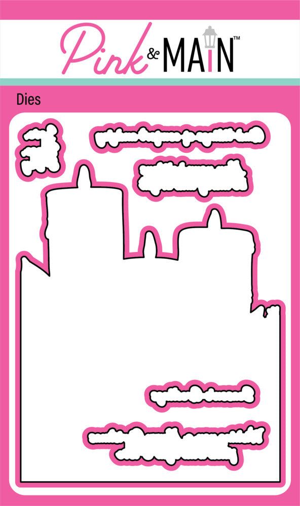 Pink & Main - Christmas Candles Stamp & Die Bundle