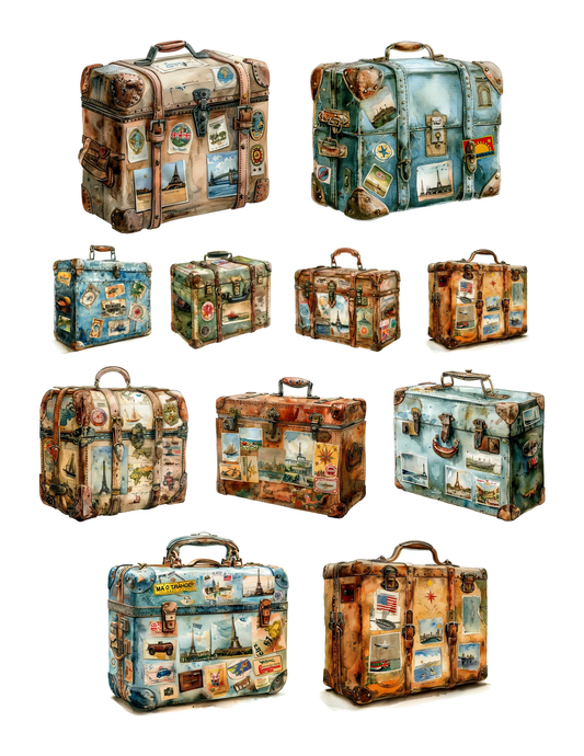 Simply Stated - Oh The Places We'll Go - Luggage Ephemera