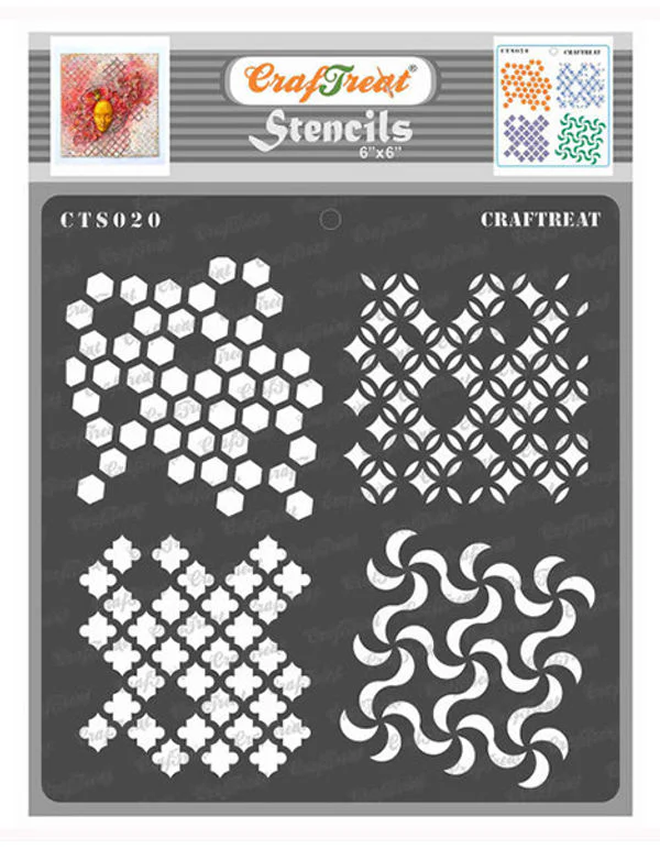 CrafTreat - Distressed Patterns Stencil