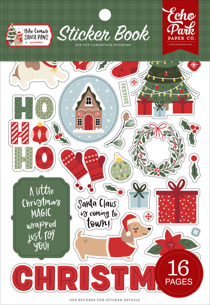 Echo Park - Here Comes Santa Paws - Sticker Book