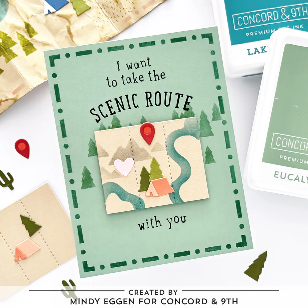 Concord & 9th - Adventure Awaits Stamp, Die & Stencil Bundle