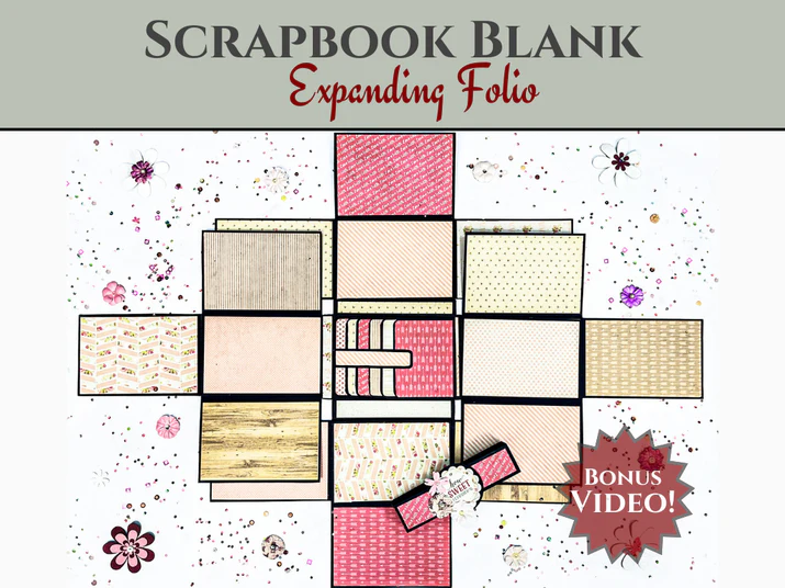 CrafTreat - Blank Precut Album Base - Expanding Foilo: Kraft