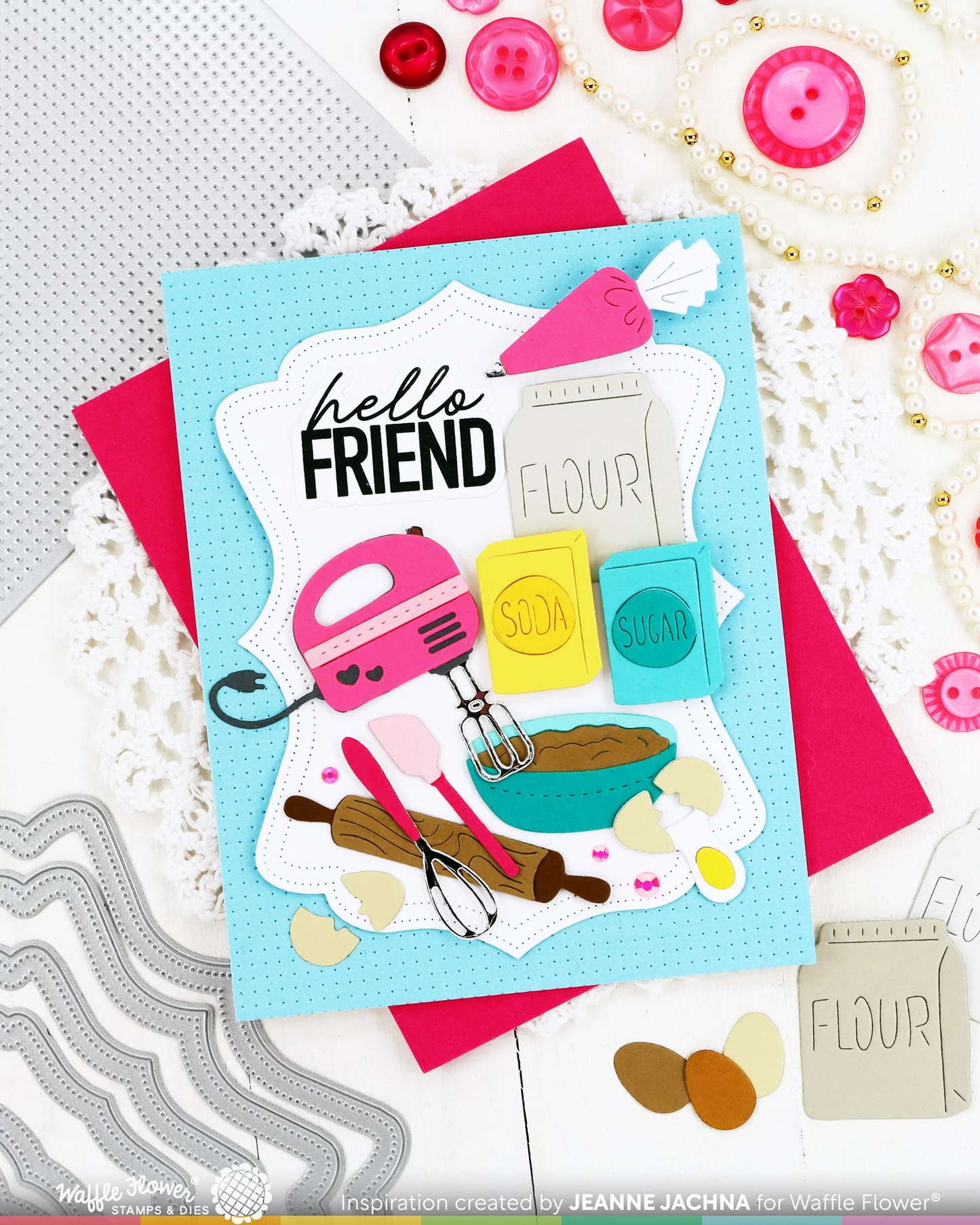 Waffle Flower - A7 Piercing Texture Die Set