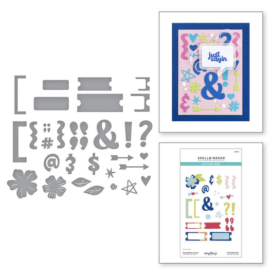 Spellbinders - Punctuation & Icons Die Set