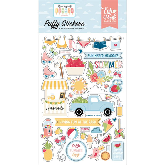 Echo Park - Have A Great Summer - Puffy Stickers