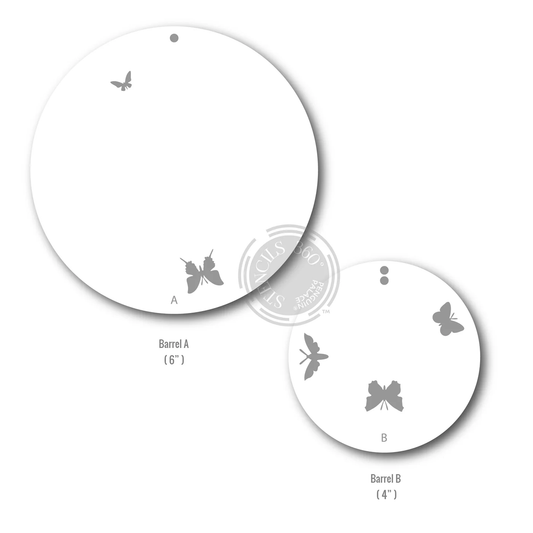 Sunbird Spark - Stencils 360 - Flutters Stencil Set