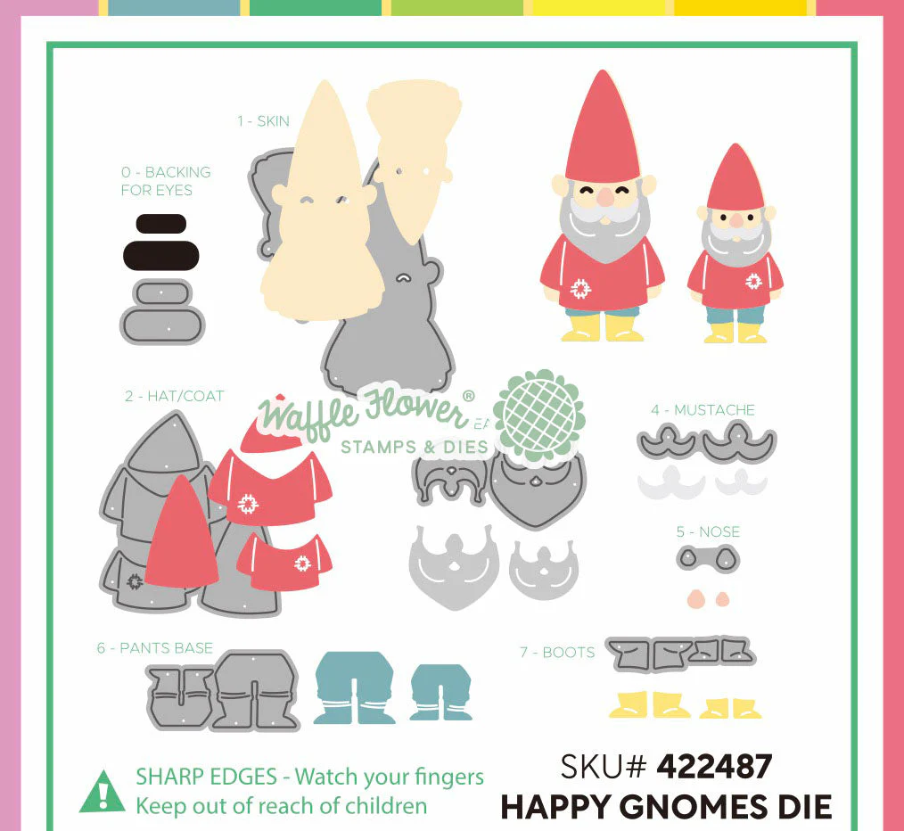 Waffle Flower - Happy Gnomes Die