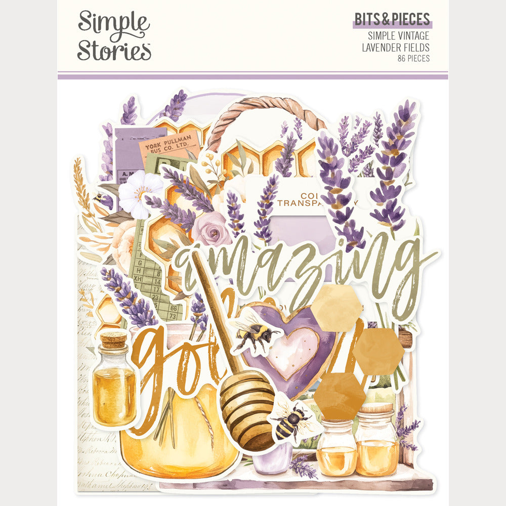 Simple Stories - Simple Vintage Lavender Fields - Bits & Pieces