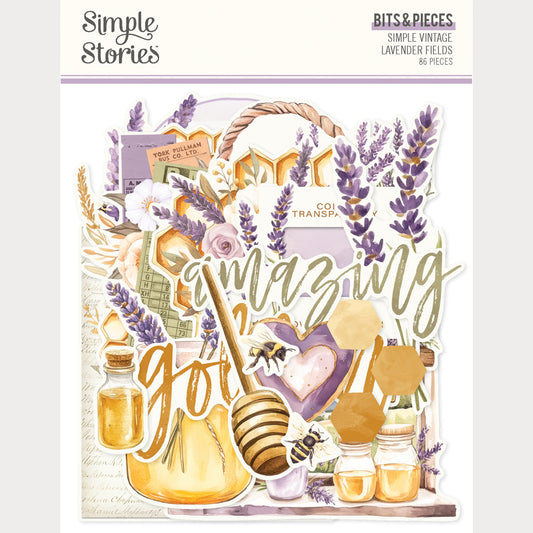 Simple Stories - Simple Vintage Lavender Fields - Bits & Pieces