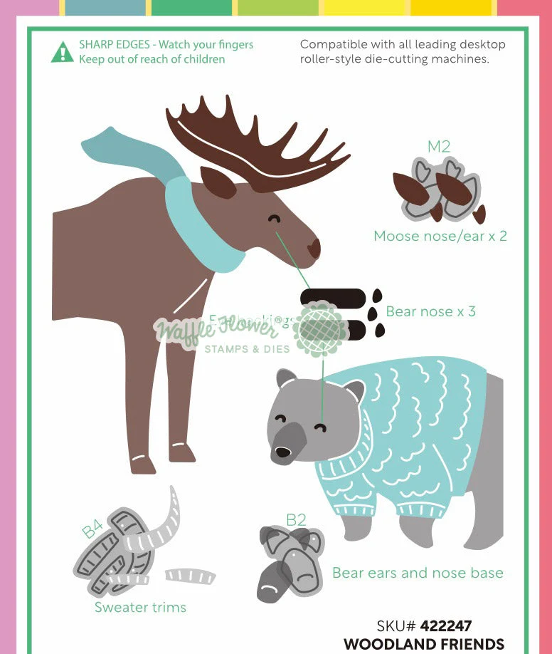 Waffle Flower - Woodland Friends Die Set