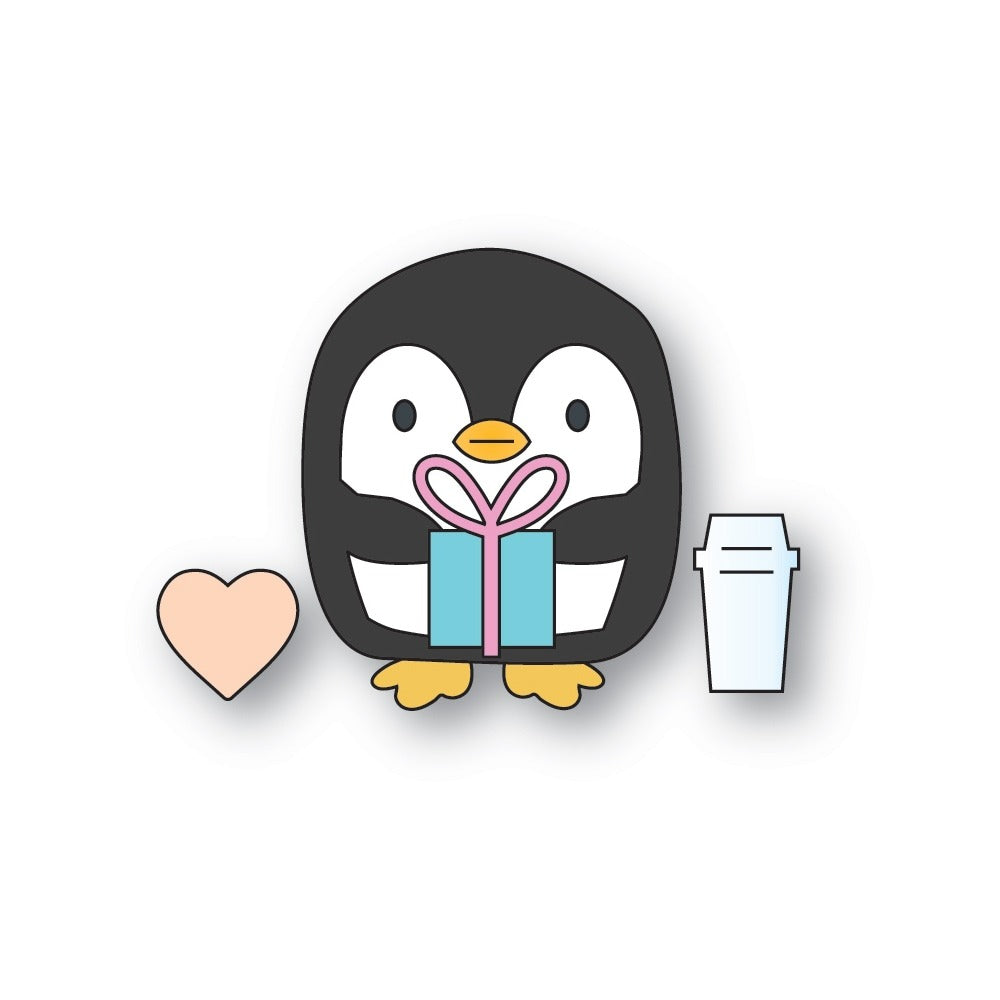 Poppy Stamps - Coffee Penguin Die Set