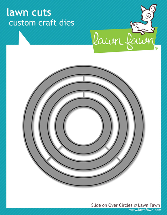 Lawn Fawn - Slide On Over Circles Die Set