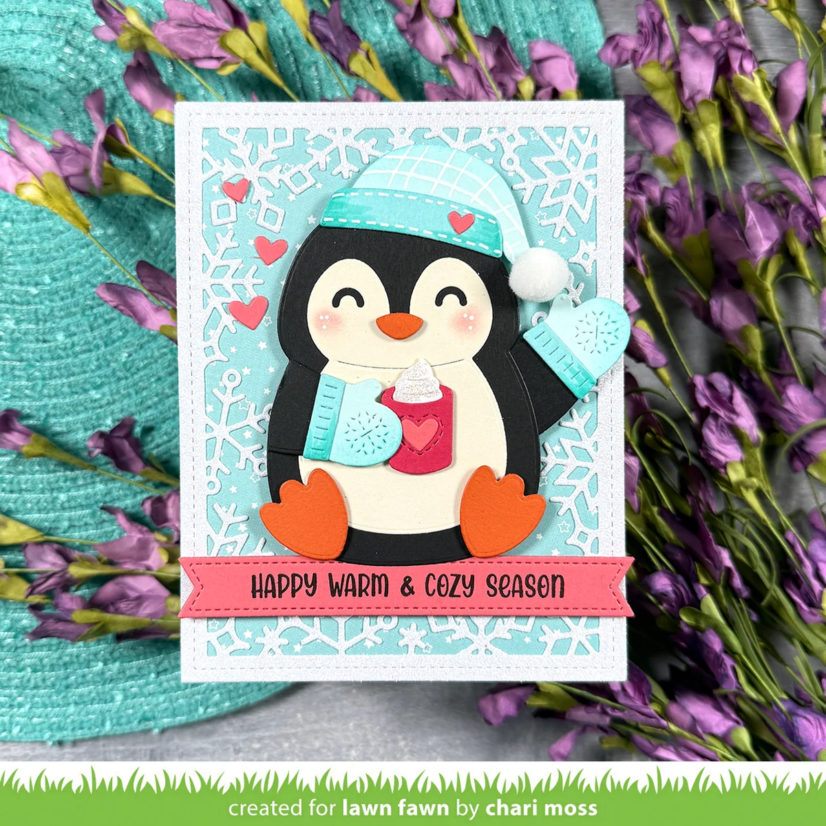 Lawn Fawn - Big Hugs Penguin Die