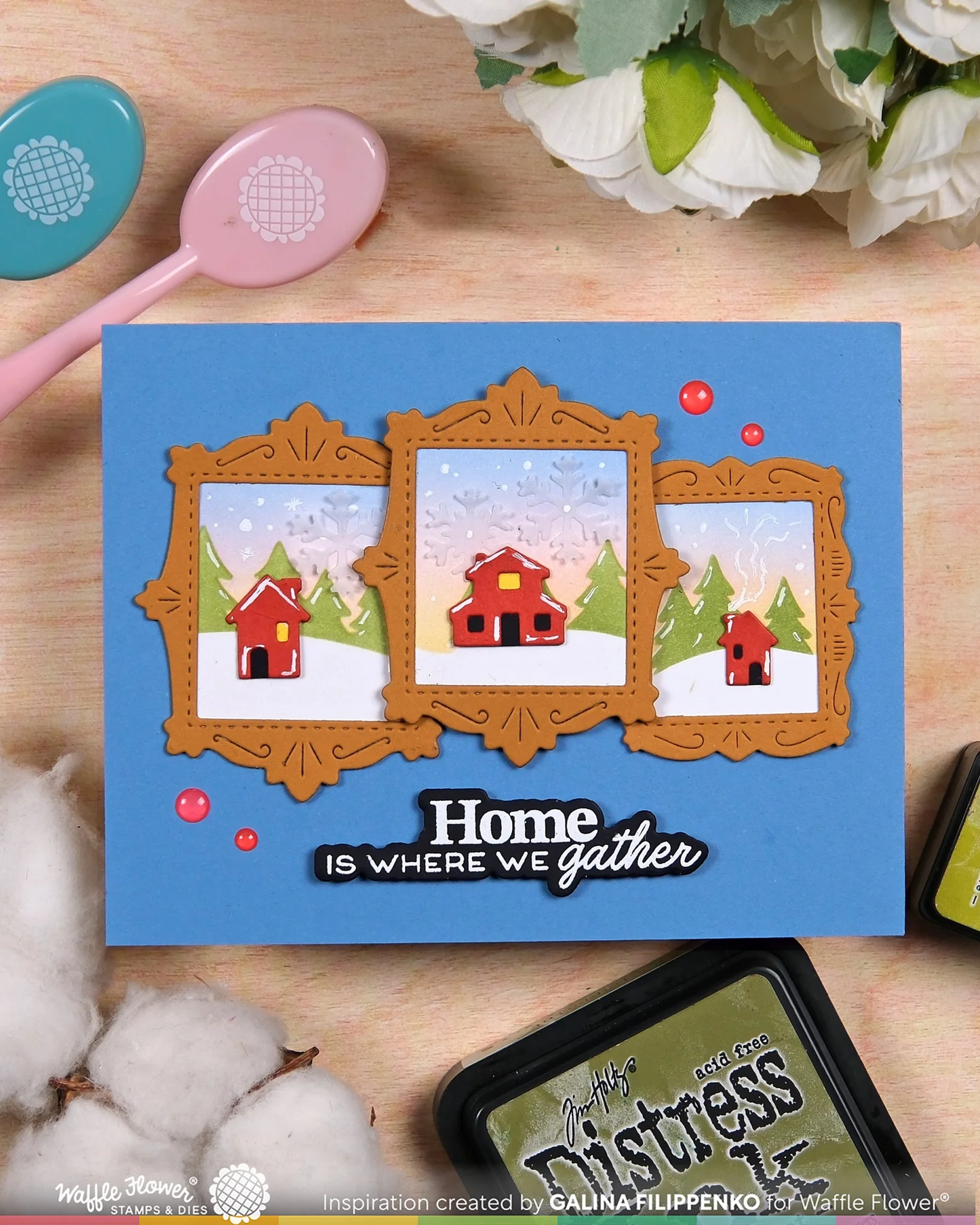 Waffle Flower - Postage Collage - Frames Die Set