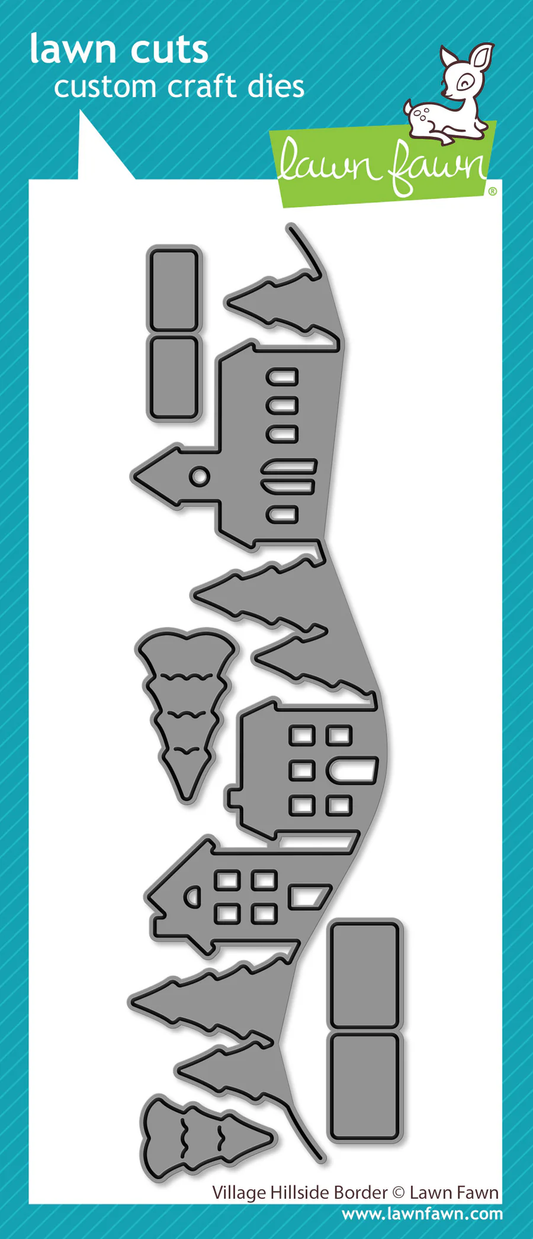 Lawn Fawn - Village Hillside Border Die Set