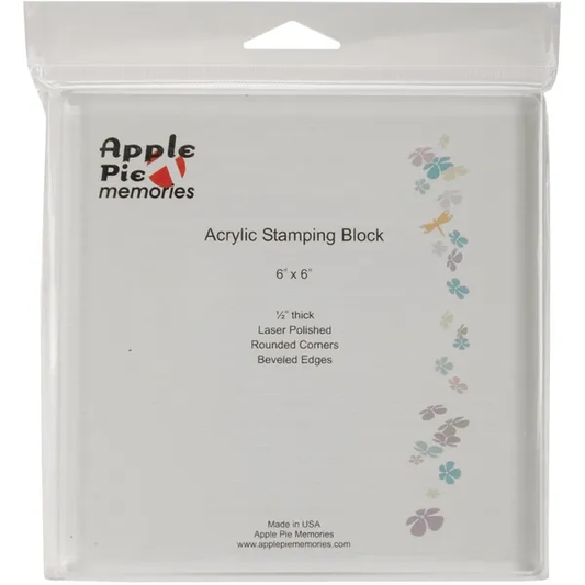 Apple Pie Memories - Acrylic Stamp Block - 6x6