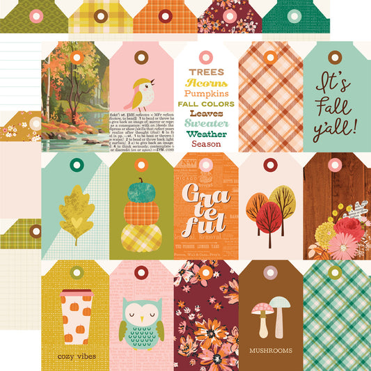 Simple Stories - Pumpkins & Plaid - Cardstock: Tag Elements
