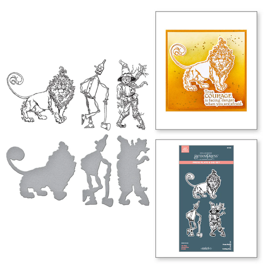 Spellbinders - Wonder of Oz - Tin Man, Scarecrow & Lion BetterPress Plate & Die Bundle